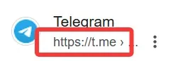 telegram群组分享链接示意图
