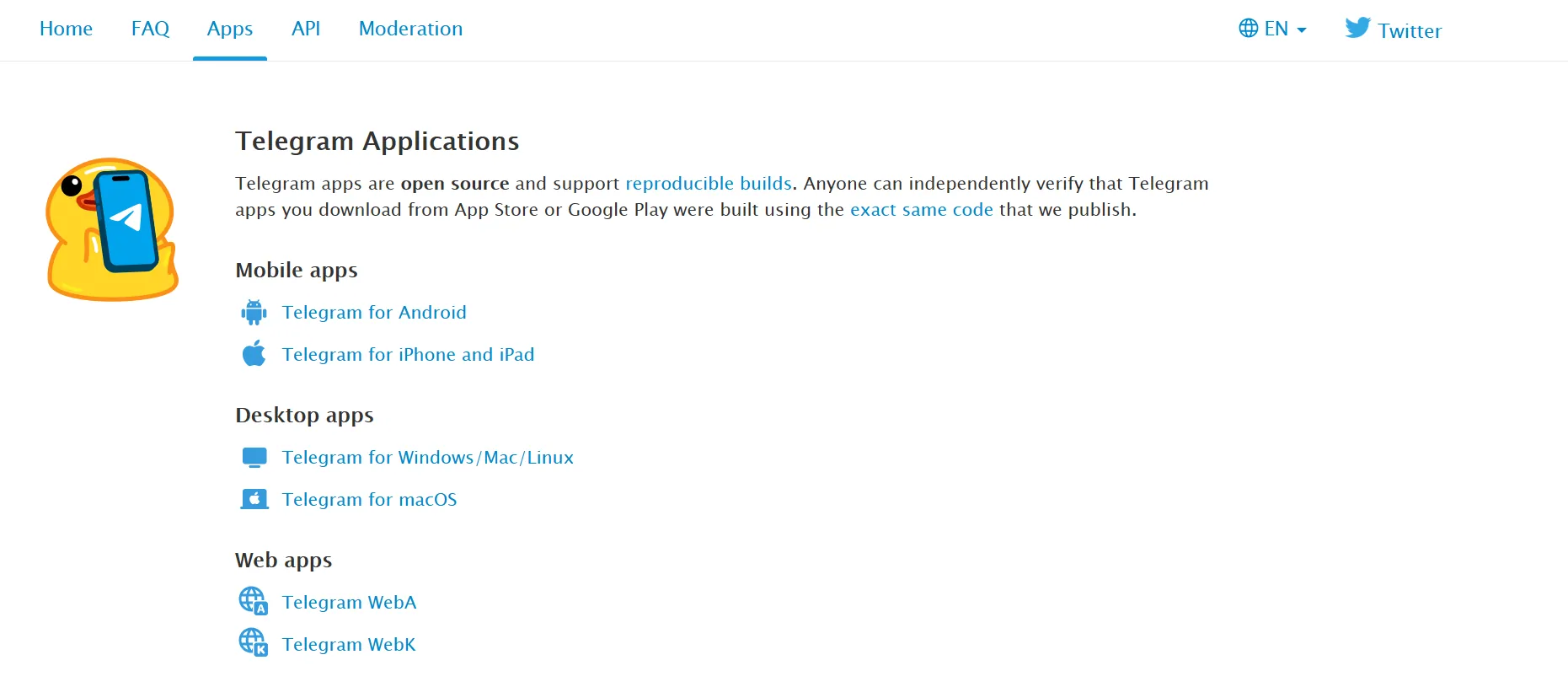 telegram官网下载链接示意图