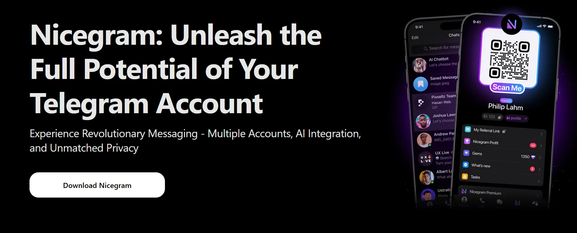 电报第三方客户端-nicegram示意图